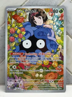 Erika’s Tangela 218/217 Pokemon Card From Ascended Hero’s Pack Fresh Near Mint - Image 1