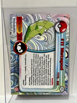 Metapod #11 Topps TV Animation Edition Pokemon Card - Image 2