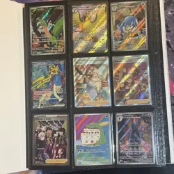 Pokemon 160+ Card Binder Lot Art Rares, EX,V, & Holos or above ONLY Collection - Image 1