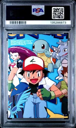 1999 TOPPS POKEMON SERIES 1 CHARACTER CARDS FOIL JESSE #TV9 PSA 6 - Image 2