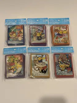 Set of 6 Pokemon Center Tohoku 2025 Limited Deck Shield Card Sleeves Japan - Image 1