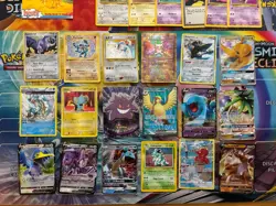 Vintage & Modern Pokemon Card Lot Holo Etc MP-Damaged Lugia Mew 315+ - Image 2