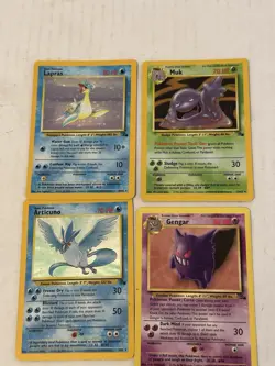 Pokemon Vintage Holo Card Lot Of 4 Fossil Jungle Base - Image 1