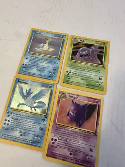 Pokemon Vintage Holo Card Lot Of 4 Fossil Jungle Base - Image 2