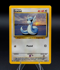 Dratini Pokemon Card Base Set 26/102 Uncommon TCG 1999 WOTC - Image 1