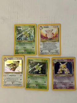 Pokemon Vintage Card Lot 1999 Holo Rare Alakazam 2nd edition Lot Of 5 - Image 1