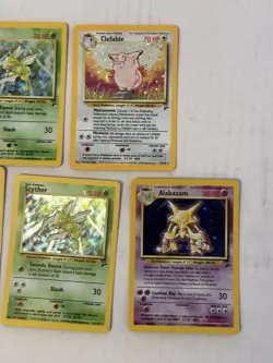 Pokemon Vintage Card Lot 1999 Holo Rare Alakazam 2nd edition Lot Of 5 - Image 3