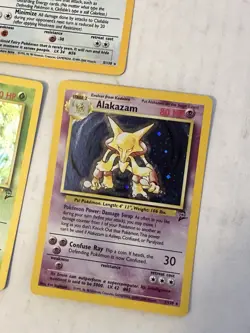 Pokemon Vintage Card Lot 1999 Holo Rare Alakazam 2nd edition Lot Of 5 - Image 4