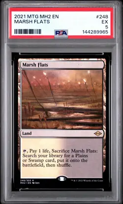 2021 MAGIC: THE GATHERING MODERN HORIZONS 2 #248 MARSH FLATS PSA 5 - Image 1