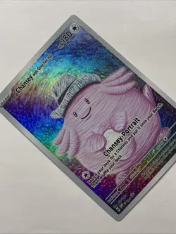 Chansey With Grey Felt Hat Pokemon Card Holo Foil Art Anime Van Gogh Portrait - Image 4
