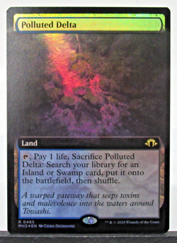MTG Foil Polluted Delta Modern Horizons 3 Magic The Gathering NM - Image 1
