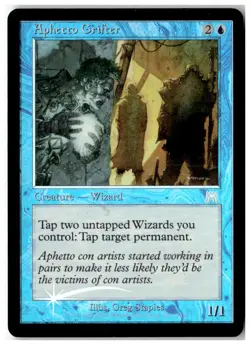 MTG Foil Aphetto Grifter - Onslaught Moderately Played English - Image 1