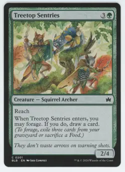 x4 Treetop Sentries (Foil) - 0201 - Bloomburrow MTG (BLB) ~ C - Image 1