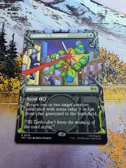 Leonardo's Technique - Showcase Teenage Mutant Ninja Turtles MTG - Image 1