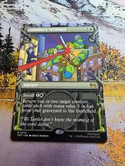 Leonardo's Technique - Showcase Teenage Mutant Ninja Turtles MTG - Image 2