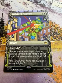Leonardo's Technique - Showcase Teenage Mutant Ninja Turtles MTG - Image 3