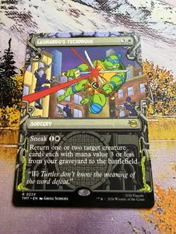 Leonardo's Technique - Showcase Teenage Mutant Ninja Turtles MTG - Image 4