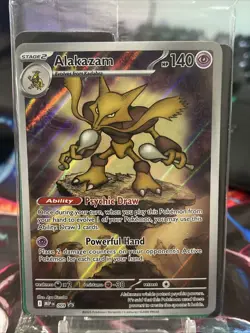 Pokemon TCG Alakazam MEP 009 Mega Evolution Black Star Promo Sealed - Image 1