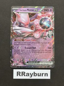 Pokemon Team Rocket's Mewtwo ex 081/182 Sv10: Destined Rivals Double Rare Holo - Image 1