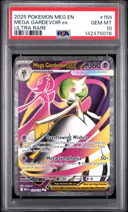 2025 POKEMON MEG EN-MEGA EVOLUTION ULTRA RARE #159 MEGA GARDEVOIR EX PSA 10 - Image 1