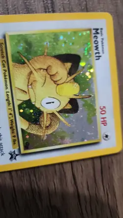 1999 Meowth, WOTC, Black Star Promos #10, Vintage Holo, Pokemon TCG Card - MP - Image 2