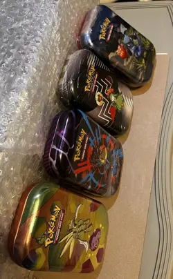 Pokemon Mini Tin Lot. 1 Tin Each of 151, Ascended Heroes, B&W, and Mega Heroes!! - Image 4