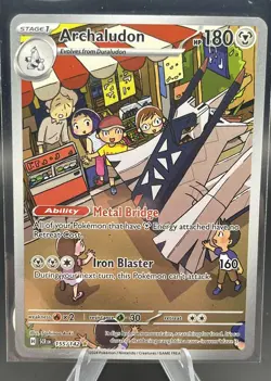 Pokemon Card TCG - Archaludon 155/142 Illustration Rare Stellar Crown Near Mint - Image 1