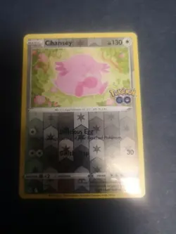 Pokemon Sword & Shield: Pokemon GO "CHANSEY" #051/078 Trading Card Reverse Holo - Image 1