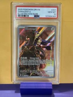 2025 Pokemon DRI EN - Destined Rivals #201 Zamazenta IR PSA 10 - Image 1