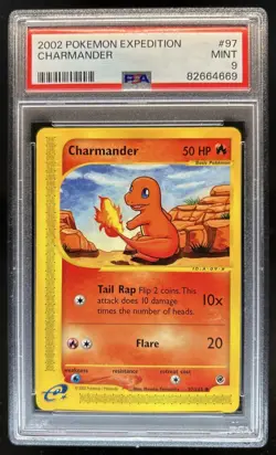 2002 Pokemon Expedition Set Charmander #97/165 PSA 9 - Image 1