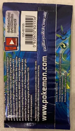 2016 POKEMON TCG XY EVOLUTIONS BOOSTER PACK FACTORY SEALED VENUSAUR ART - Image 2