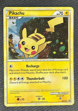 Pokemon Pikachu Holo HeartGold SoulSilver Black Star Promo HGSS03 -- NM - Image 2
