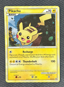 Pokemon Pikachu Holo HeartGold SoulSilver Black Star Promo HGSS03 -- NM - Image 4