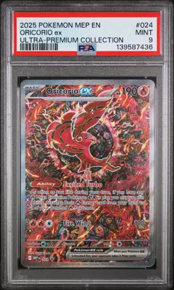 2025 POKEMON MEP PROMO ULTRA-PREMIUM COLLECTION #024 ORICORIO EX PSA 9 - Image 1