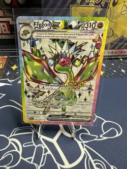 Pokemon TCG Flygon EX Ultra Rare Holo Card Surging Sparks Mint Condition - Image 1