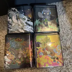 Pokemon TCG: 4 Stacking Tins (3 Booster Packs Inside Each Tin) Factory Sealed - Image 1