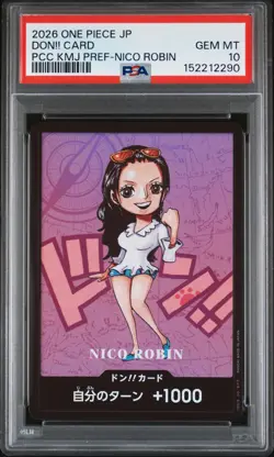 2026 ONE PIECE JPN PREMIUM COLL KUMAMOTO PREFECTURE SPECIAL DON!! CARD PSA 10 - Image 1