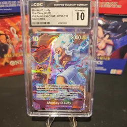 🔥One Piece MONKEY D. LUFFY 2nd Anniversary Set Promo OP05-119 CGC 10🔥 - Image 1
