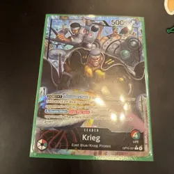 One Piece English - Krieg - Alt Art - OP15-001 - Leader - NM - Image 1