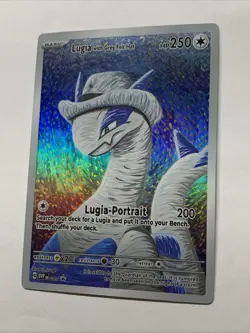Cool Lugia With Grey Felt Hat Pokemon Card Holo Foil Art Anime Van Gogh Portrait - Image 5
