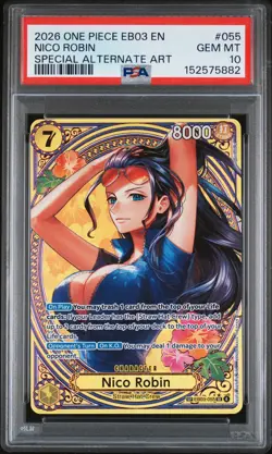 One Piece Nico Robin (SP) EB03-055 Heroines Edition English Gem Mint PSA 10 - Image 1