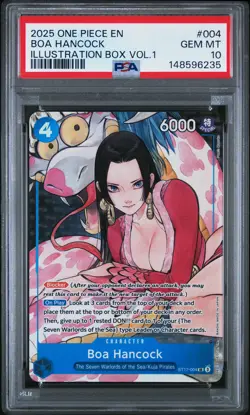 2025 ONE PIECE PROMOS ILLUSTRATION BOX VOL.1 #004 BOA HANCOCK PSA 10 - Image 1
