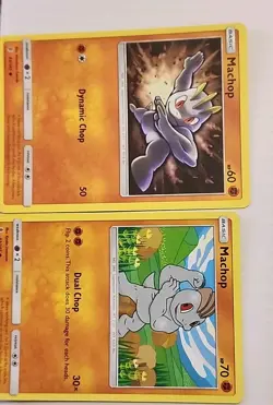 Pokemon Sun & Moon Guardians Rising Card Machop 2 Lot 62/145 & 63/145 Common - - Image 3