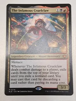 MTG Magic the Gathering the Infamous Cruelclaw Card (219/427) Bloomburrow - Image 1