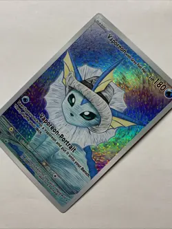 Vaporeon With Grey Felt Hat Pokemon Card Holo Foil Art Anime Van Gogh Portrait - Image 3