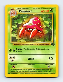 Parasect 41/64 Jungle Non Holo Pokemon Card LP - Image 1
