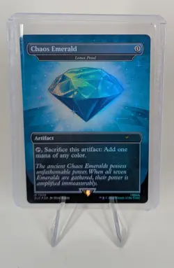 MTG Chaos Emerald - Lotus Petal (7036) | Cyan | Secret Lair Drop (SLD) | Sonic - Image 1