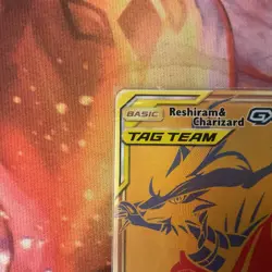 Pokemon TCG Reshiram And Charizard GX SM247 Black Star Promo NEAR MINT - Image 2