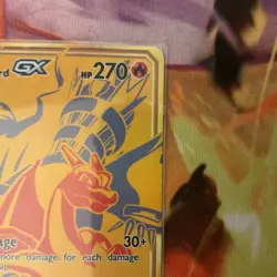 Pokemon TCG Reshiram And Charizard GX SM247 Black Star Promo NEAR MINT - Image 3
