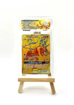 Pokemon TCG SM247 2021 Reshiram & Charizard GX Tag Team Ace 10 Black Star Promo - Image 1